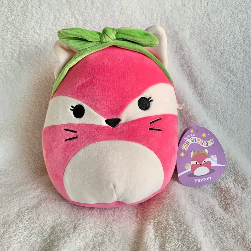 NWT Peyton the Fox 8” Squishmallow Easter Edition- Free gift with purchase